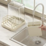 Kitchen Storage Rack - Wooden Cutting Board Rack and Chopstick Holder, Ideal for Home Kitchens, Space-Saving Design